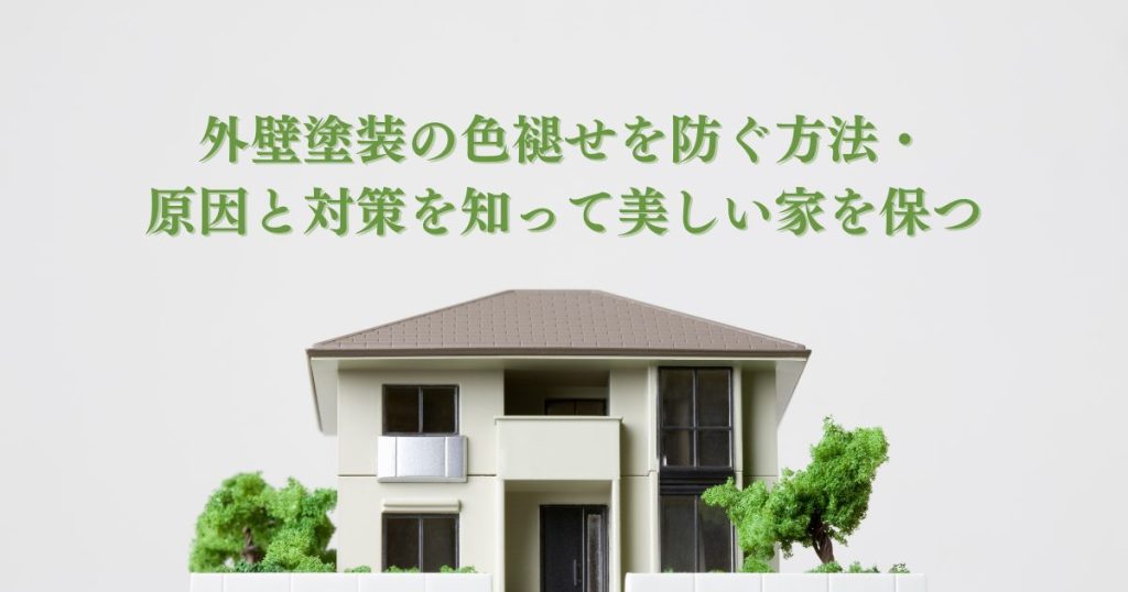外壁塗装の色褪せを防ぐ方法・原因と対策を知って美しい家を保つ