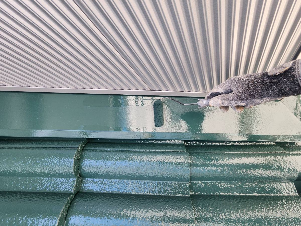 屋根塗装（上塗り）