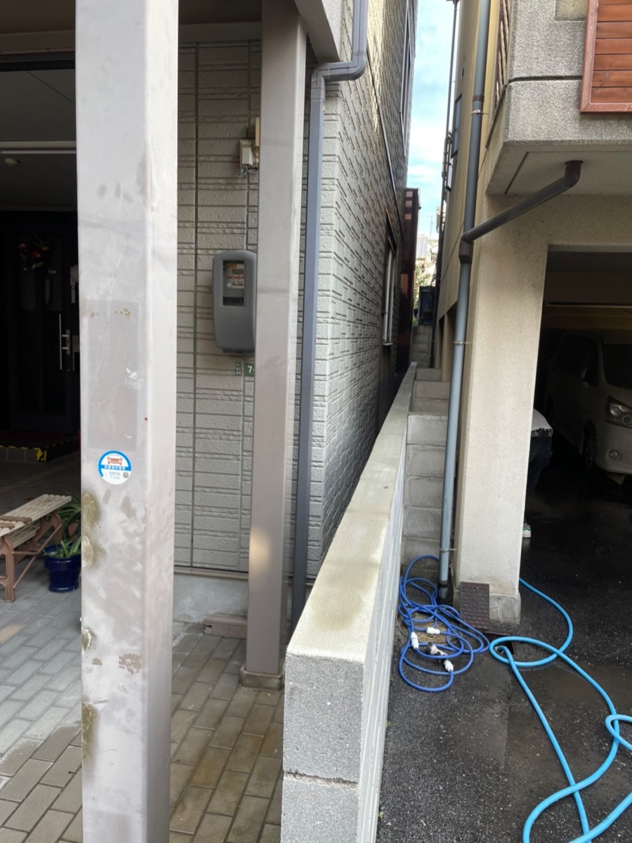 ブロック塀増設（作業後)