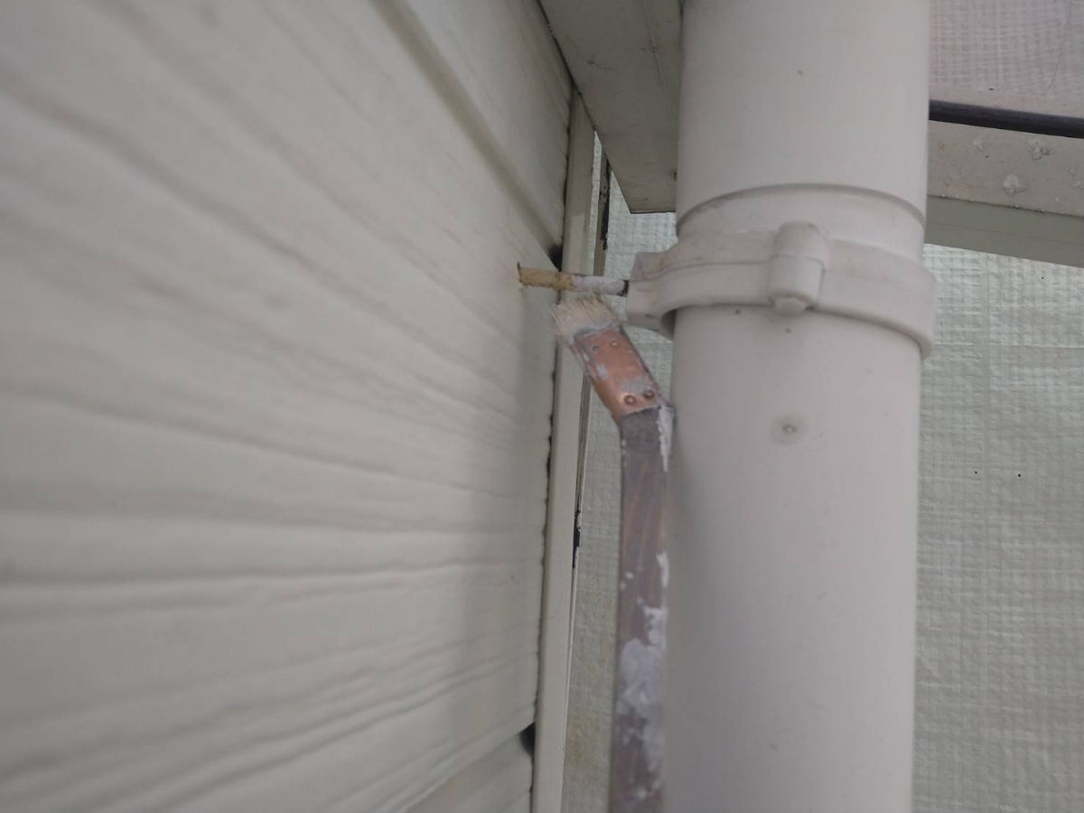 付帯部塗装（雨樋：錆止め）