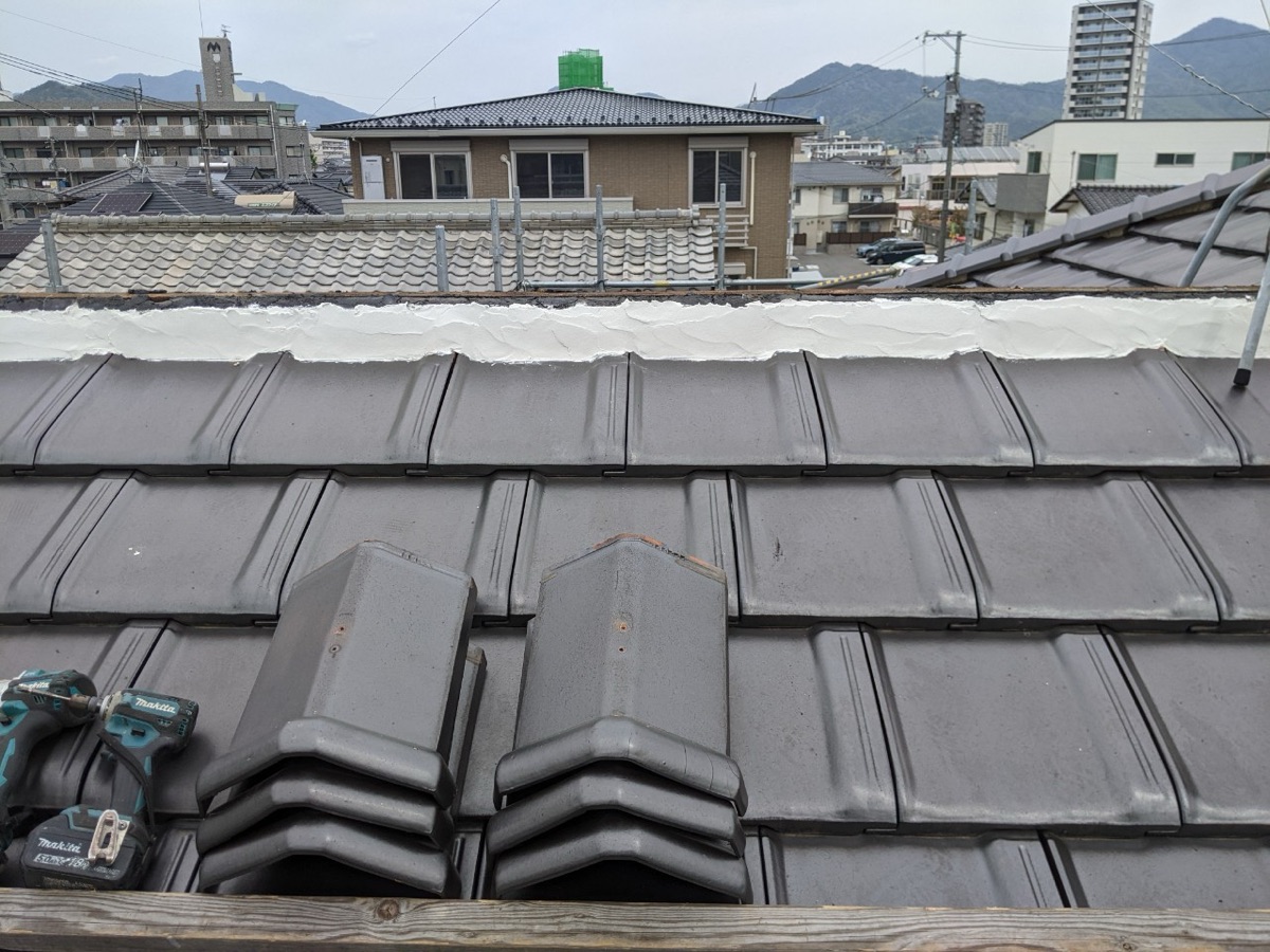 屋根漆喰（漆喰塗り）