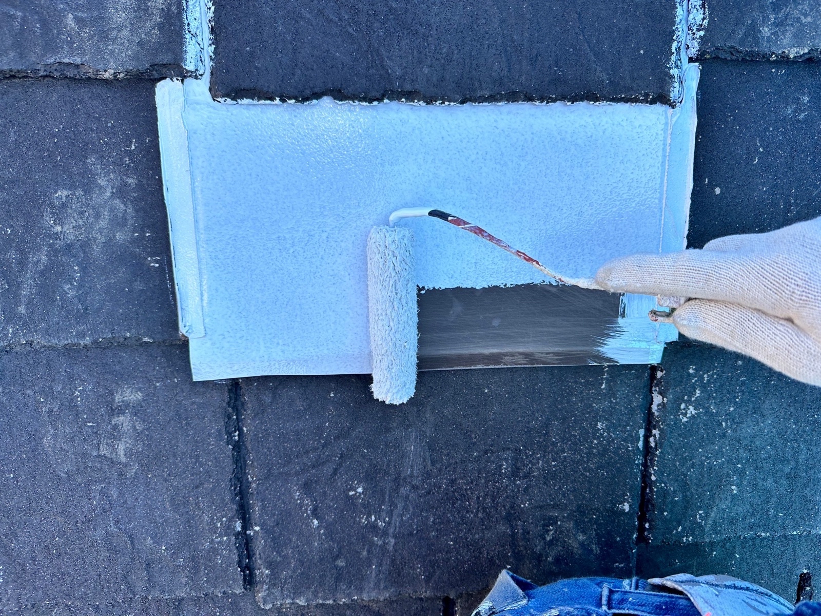 屋根塗装（板金部分：錆止め）