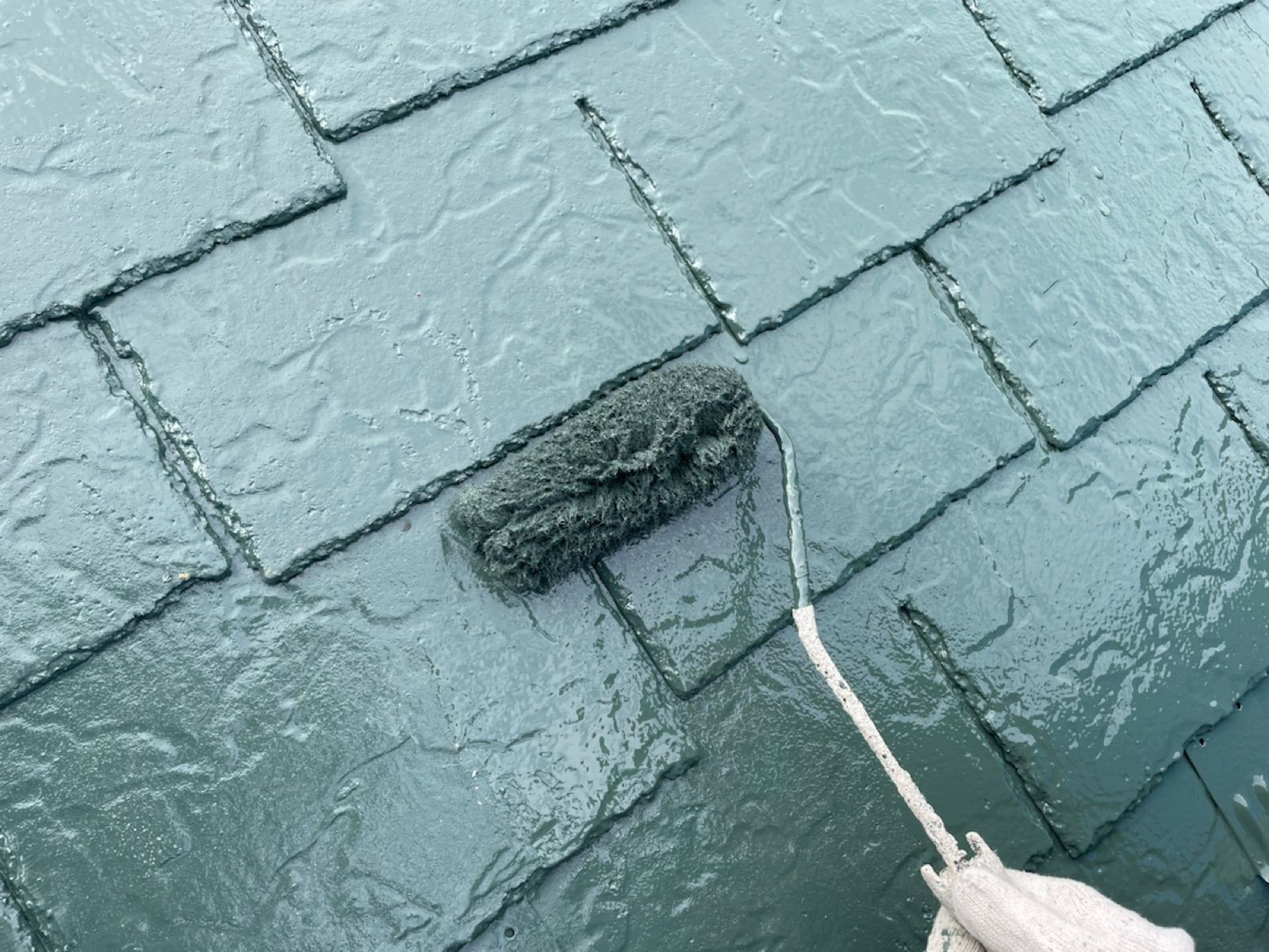 屋根塗装（上塗り）