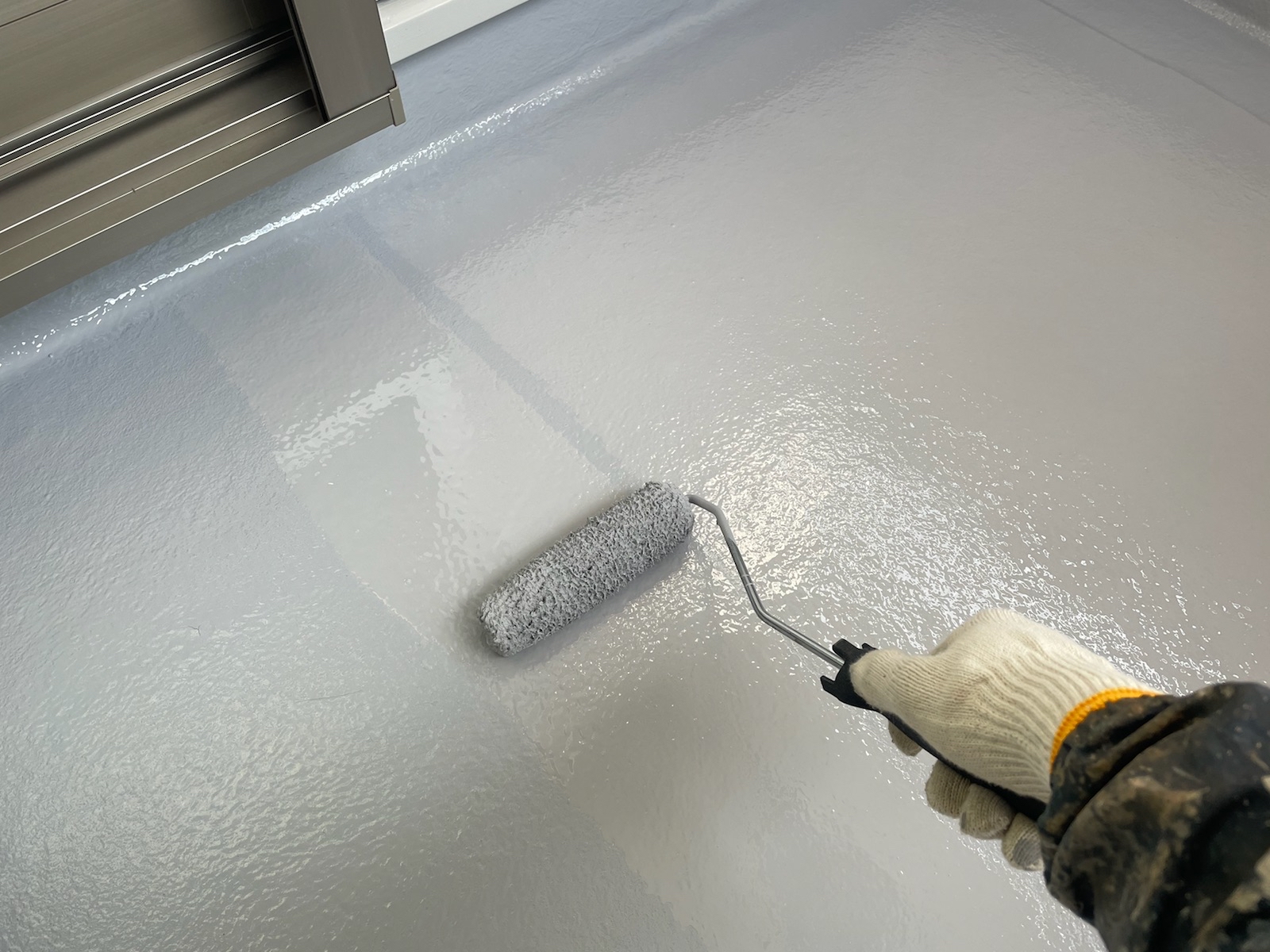 ベランダ防水（上塗り）