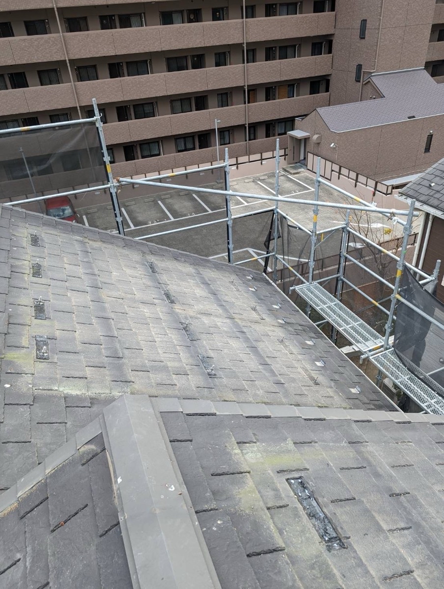 屋根塗装（ソーラーパネル撤去）