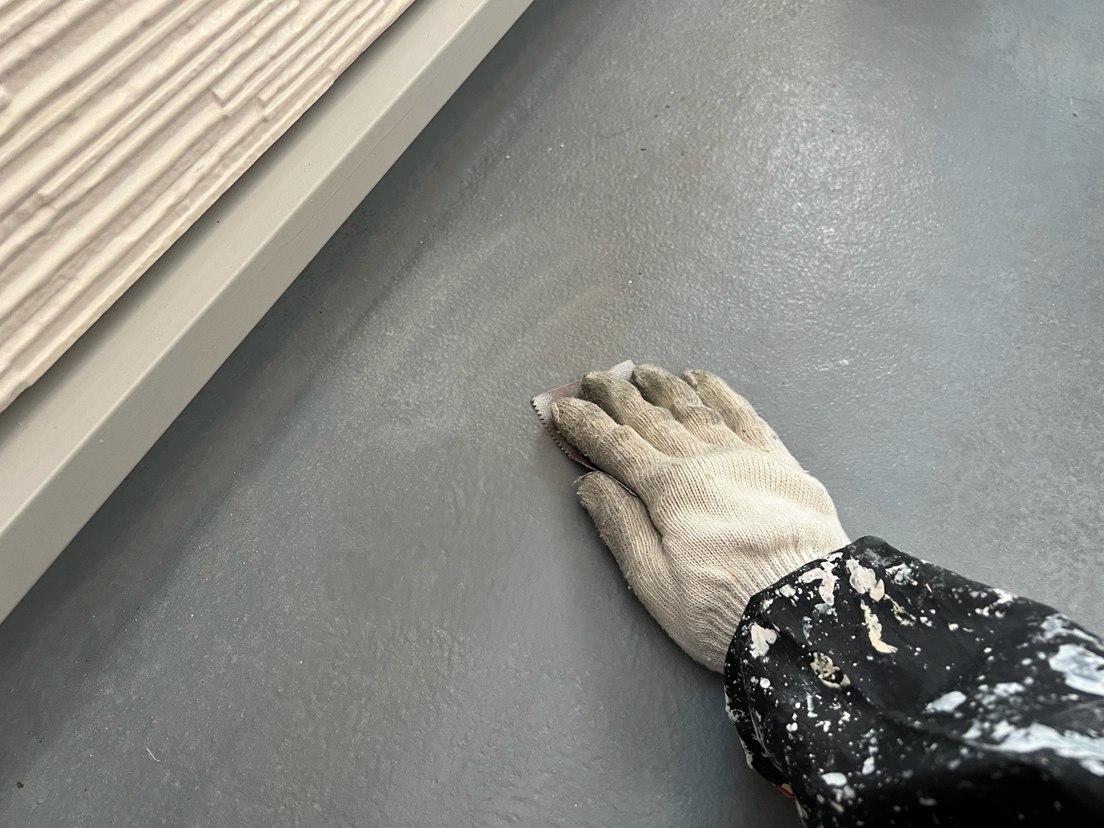 ベランダ防水（研磨）