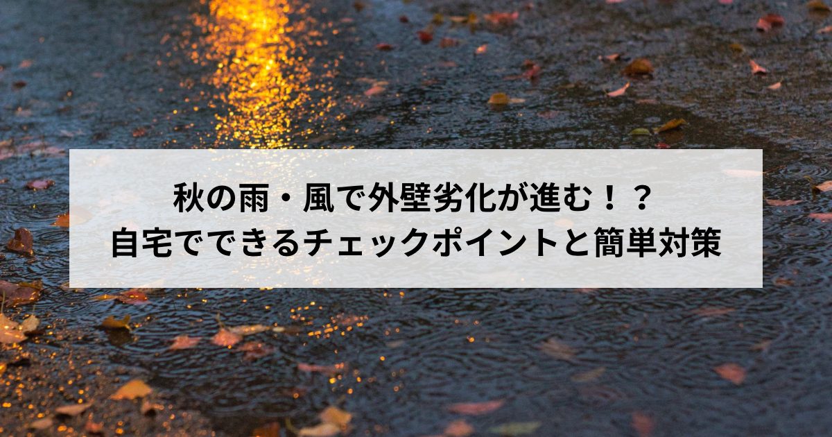 秋の雨風