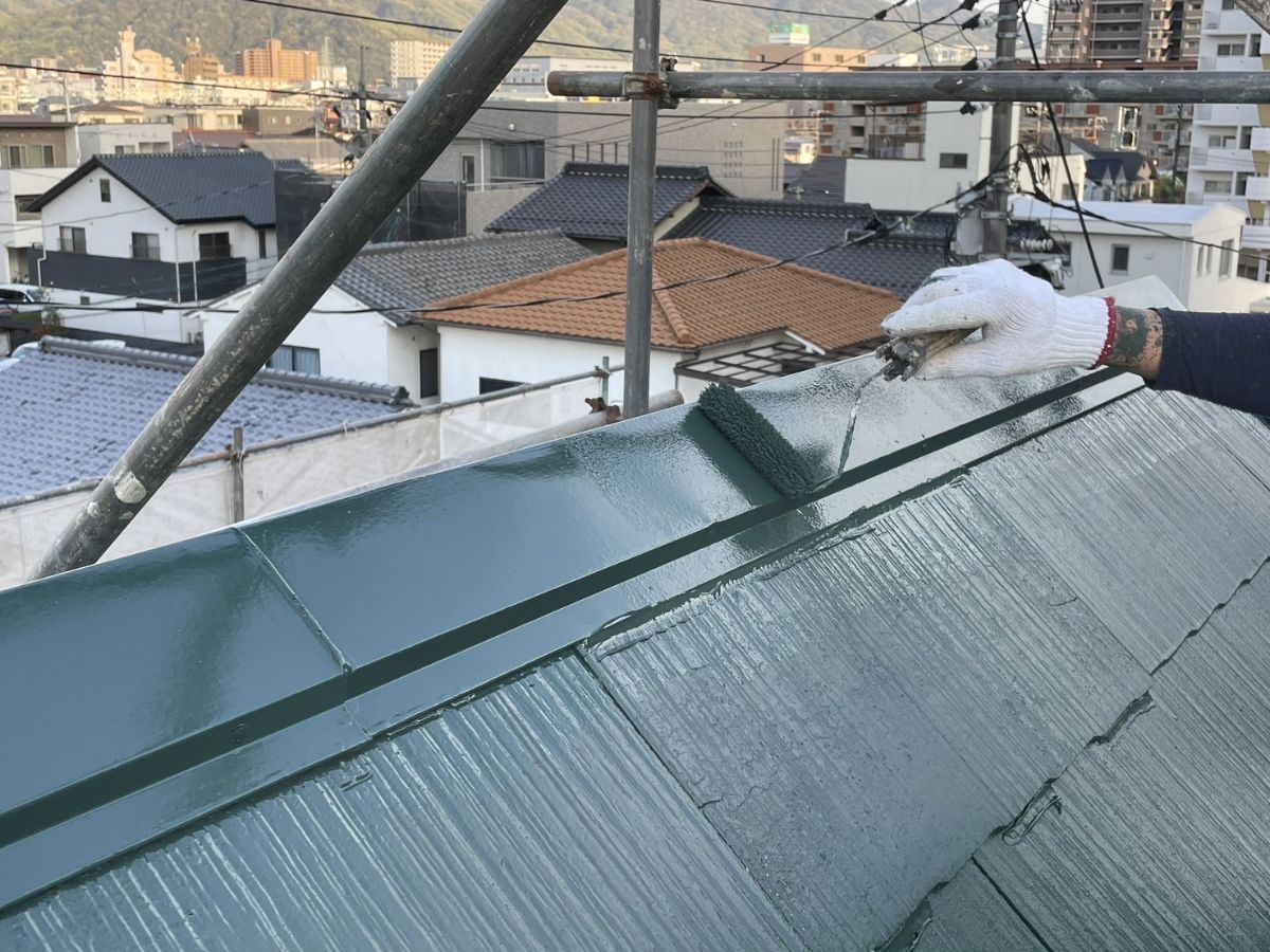 屋根塗装（上塗り）