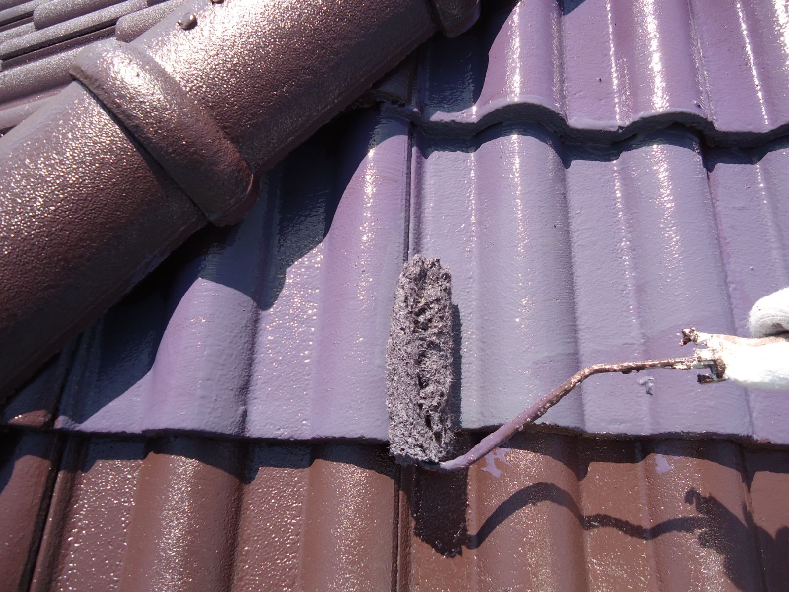 屋根塗装（上塗り）