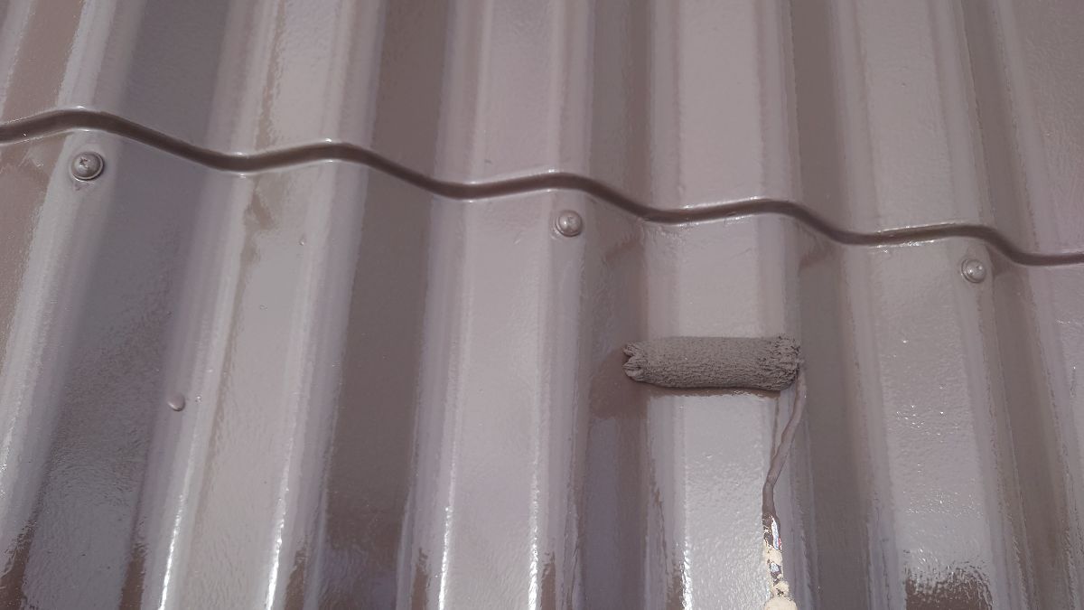 屋根塗装（上塗り）