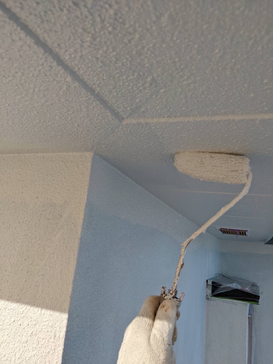 軒天塗装（上塗り）