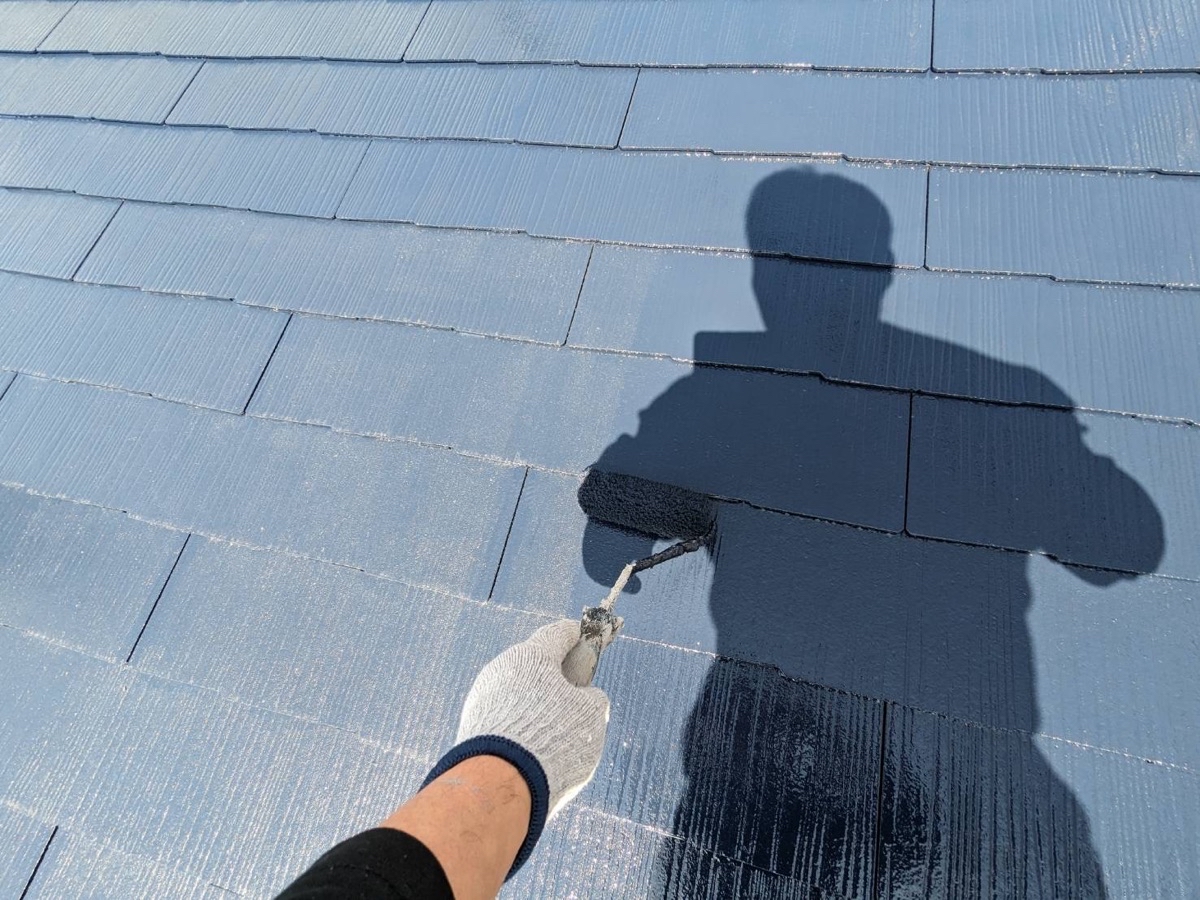 屋根塗装（上塗り）