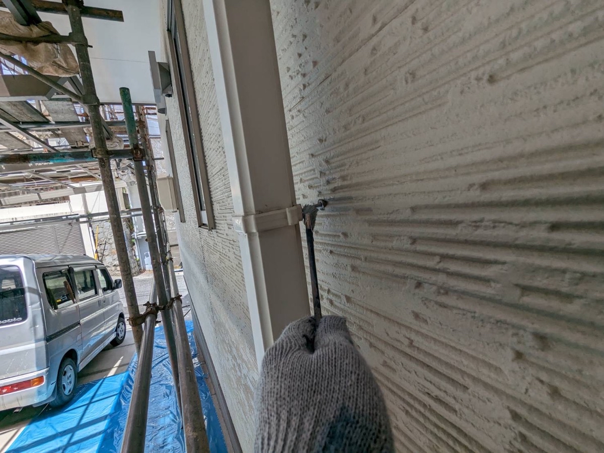 付帯部塗装（雨樋：錆止め）