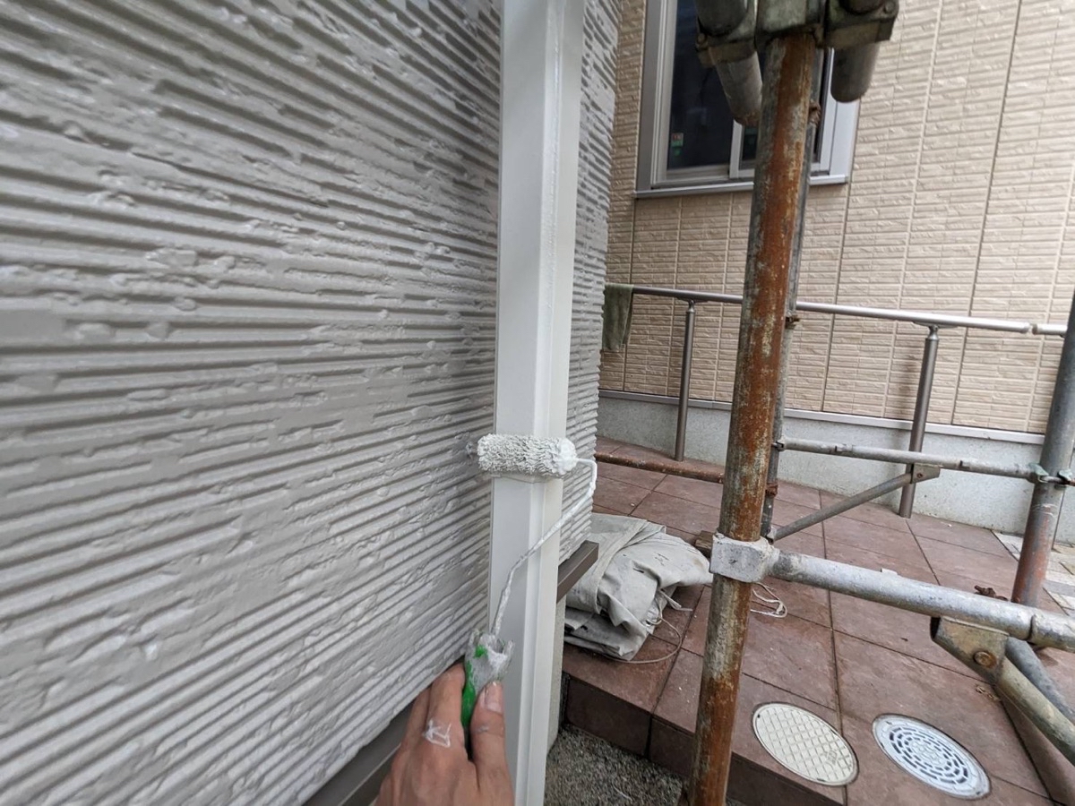 付帯部塗装（雨樋：上塗り）