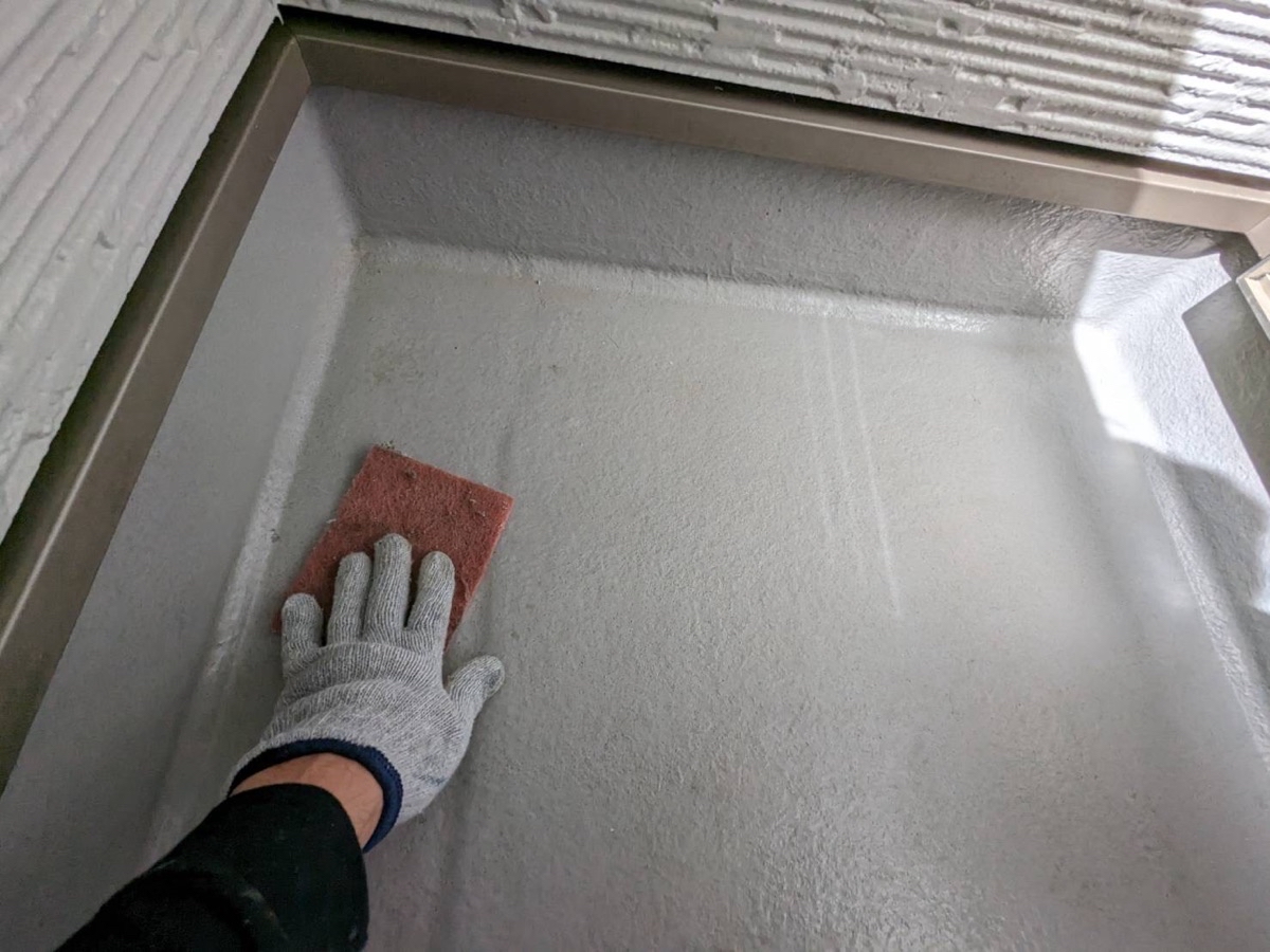 ベランダ防水（研磨）