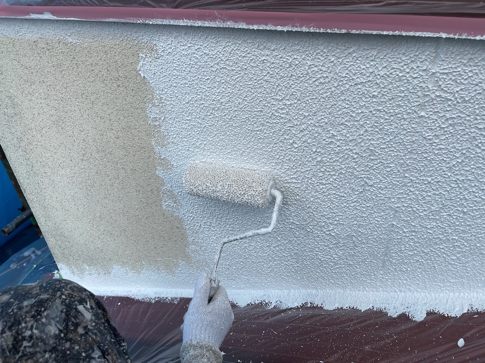 外壁塗装（下塗り２回目）