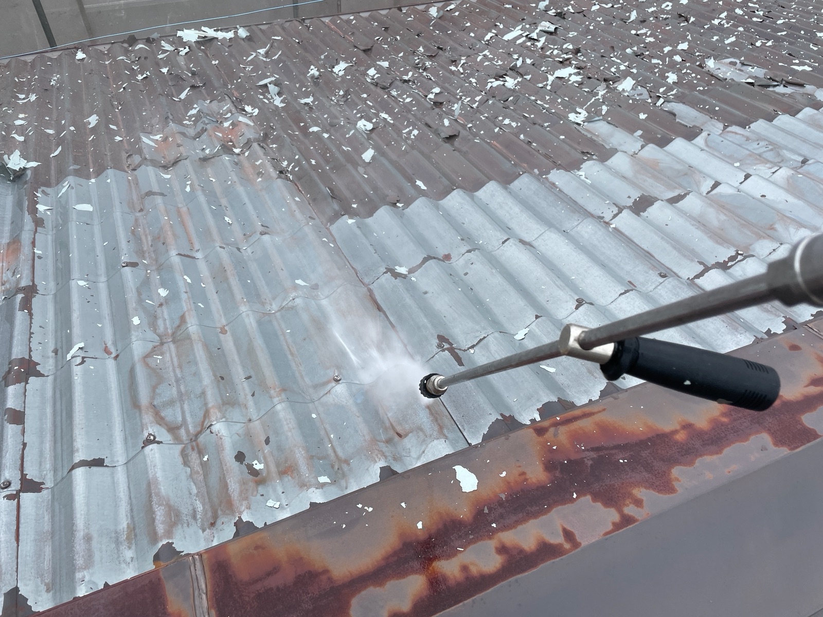 屋根塗装（高圧洗浄）